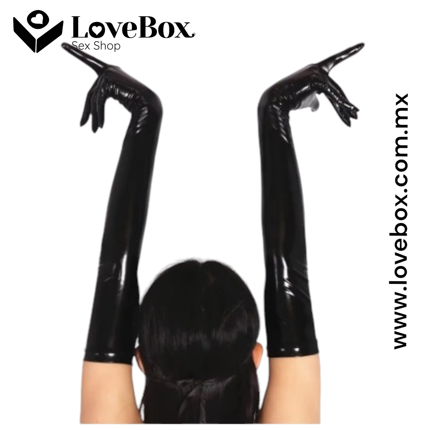 GUANTES LARGOS DE CHAROL