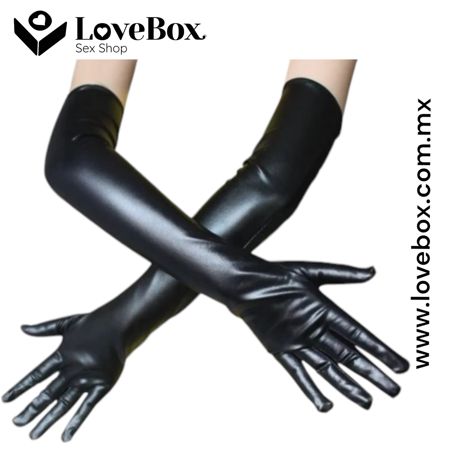 GUANTES LARGOS DE CHAROL