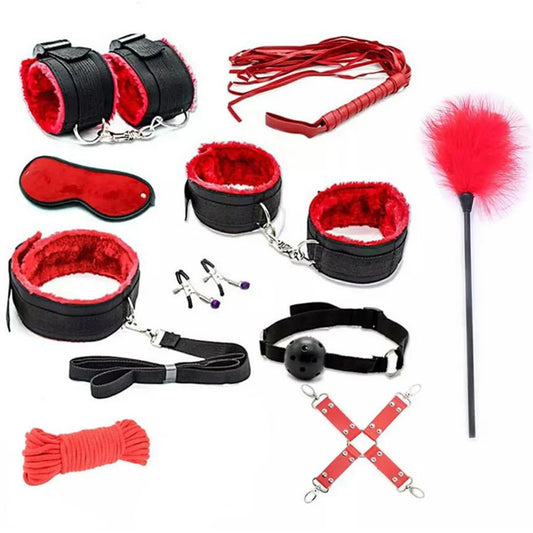 KIT BONDAGE NEGRO / ROJO